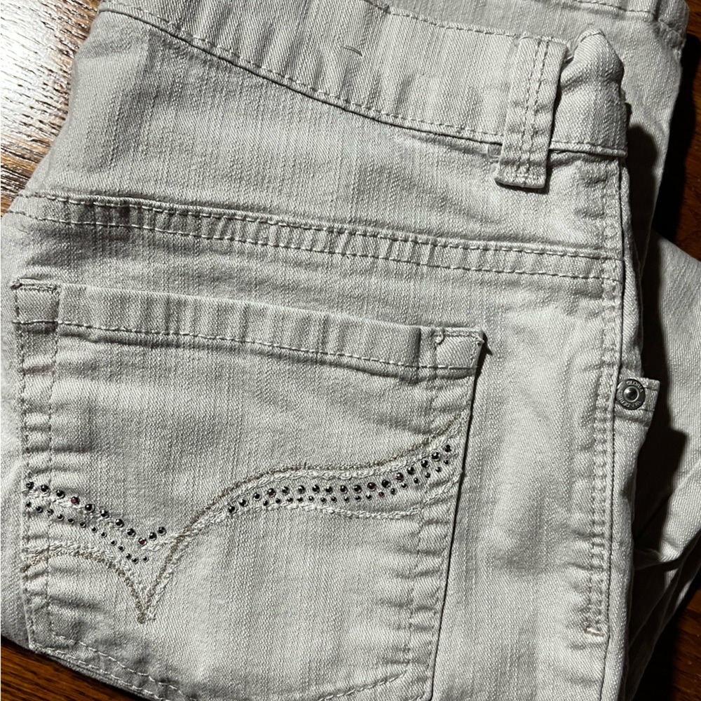 Women jeans Gloria Vanderbilt Beige Petite Pants Sz.10